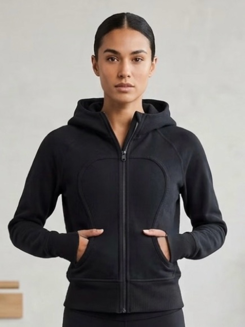 Lululemon Scuba Full Zip Hoodie Black Size 6